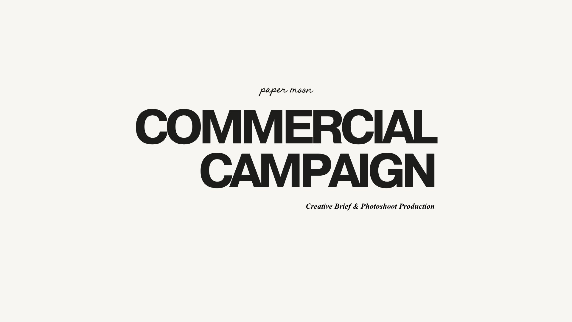 Cover of SS26 Commercial Campaign